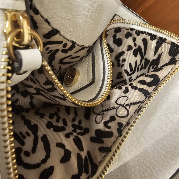 Jessica Simpson Y2K White and Gold Studded Women's Bag - Picture 5 of 6